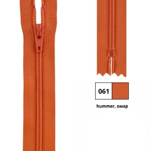 Молния витая 22см, неразъемная тип 3 (4,15мм), YKK 0561179/22 FKC-256 (061)